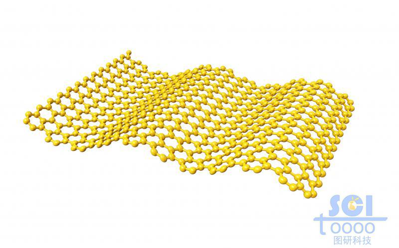 柔軟彎曲的石墨烯片