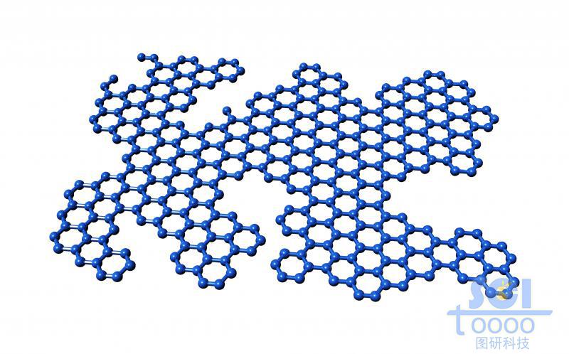 大片帶缺失的石墨烯片