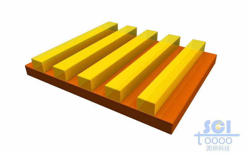 帶平行陣列的基底板