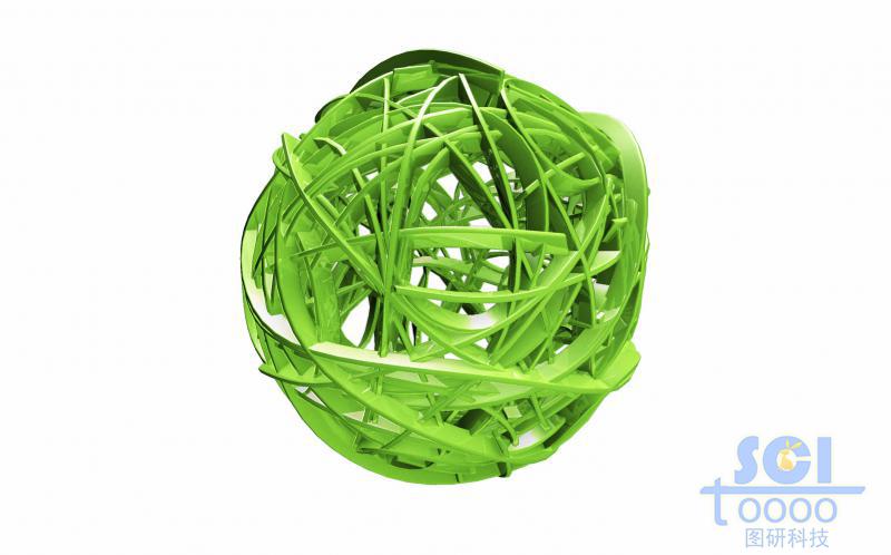 高分子鏈段交聯(lián)纏繞形成的籠狀結(jié)構(gòu)