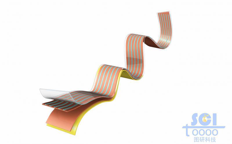 多層復(fù)合的柔軟起伏的柔性膜片