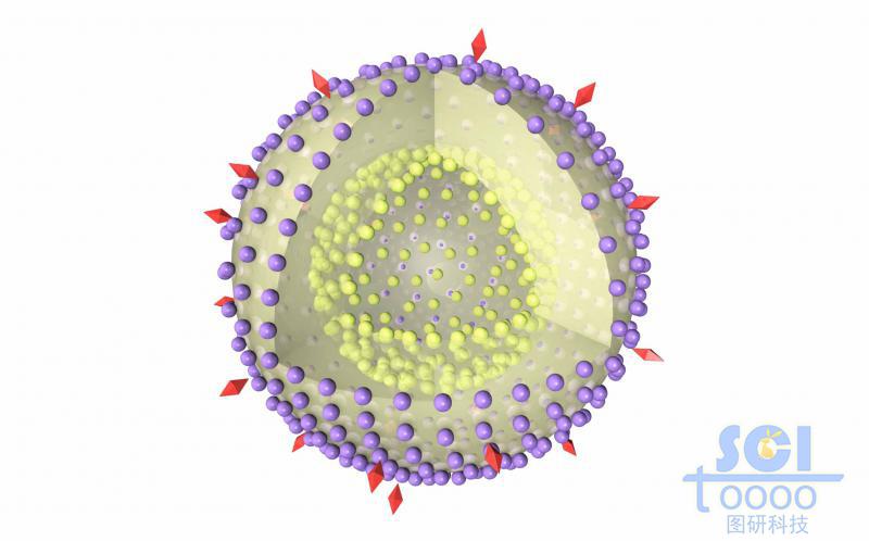 溶脹的三段式高分子鏈段聚合形成空心納米球