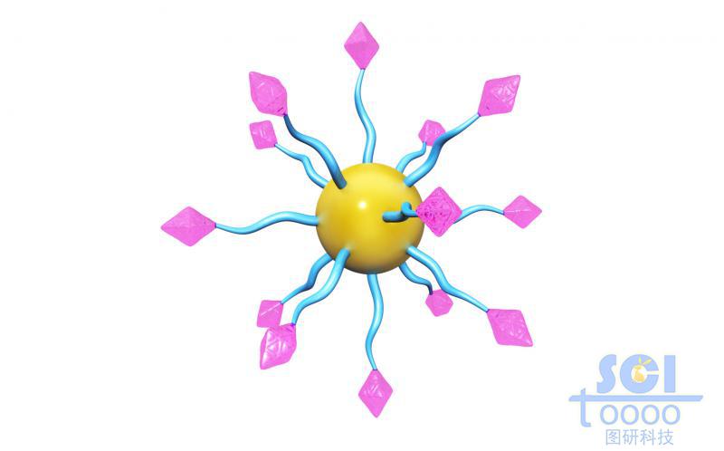 表面帶熒光基團的納米金/納米顆粒