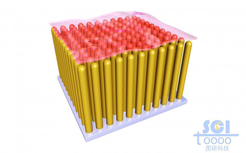 石墨烯負載到ZnO納米棒陣列形成的復合材料