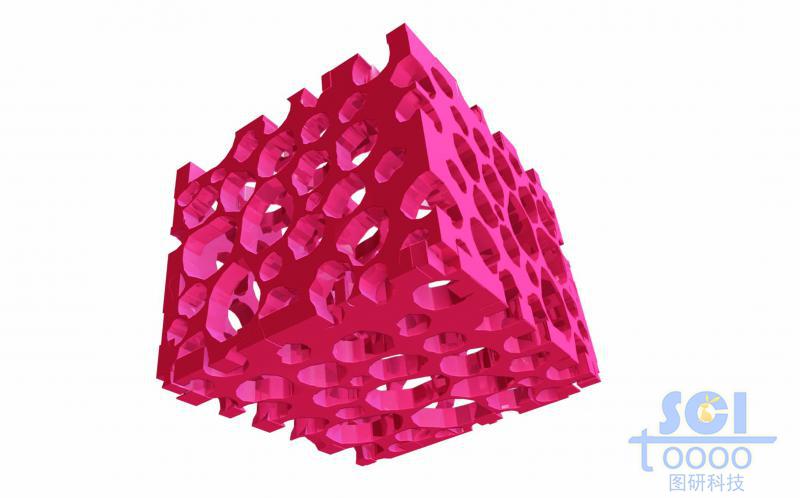 表層隨機多孔內部空心的泡沫結構