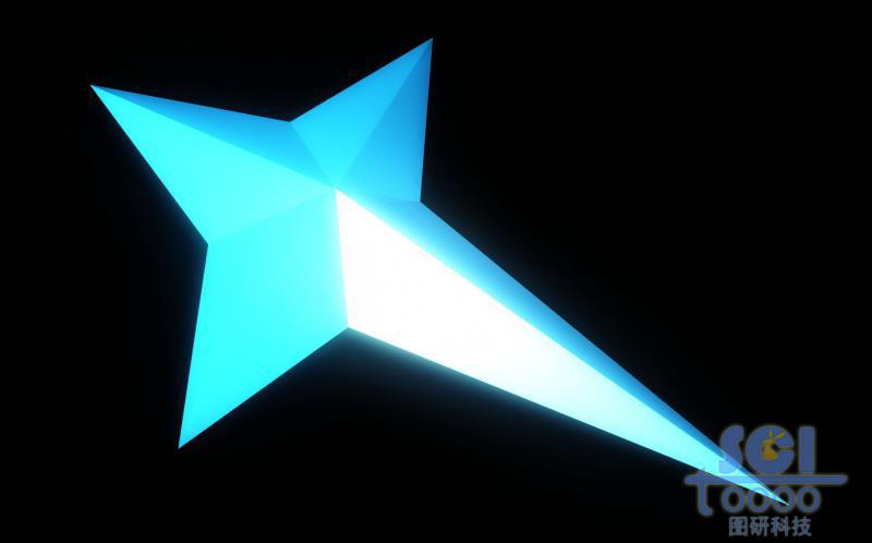 四角星形結(jié)構(gòu)/分子模式圖