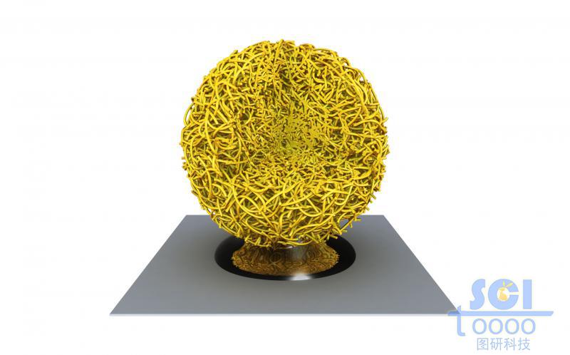 逆向吸附液體的碳納米管/高分子鏈段纏繞的多孔球