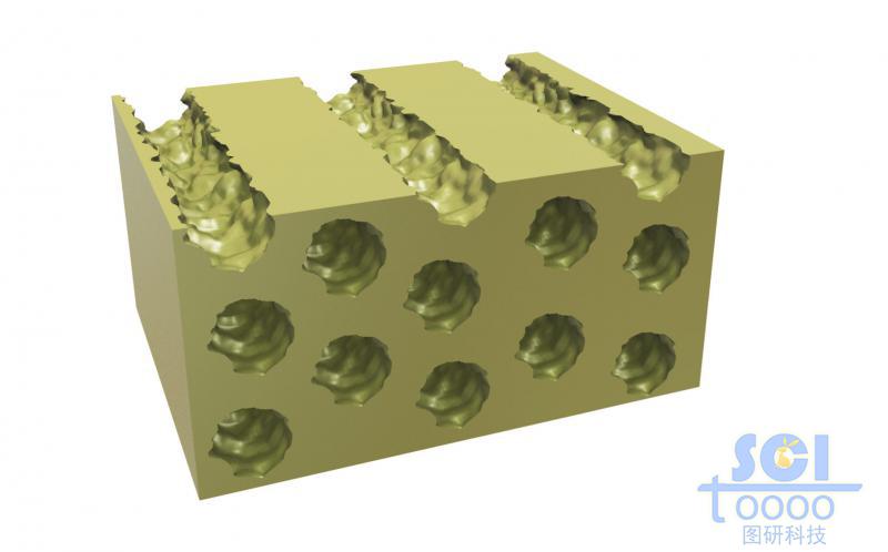 帶剖面的孔道結(jié)構(gòu)