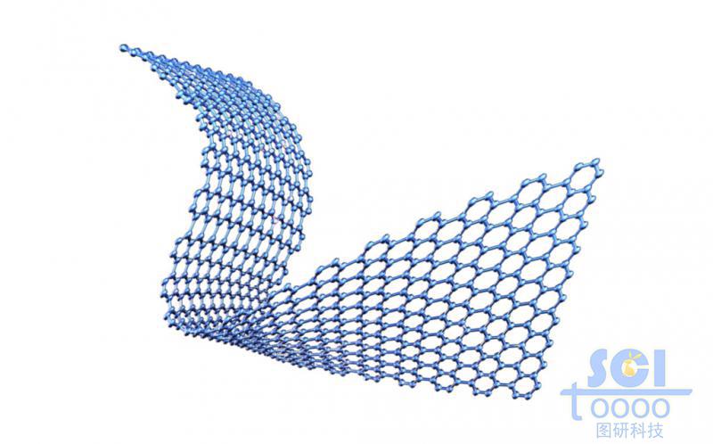 大片起伏的石墨烯結(jié)構(gòu)