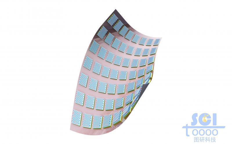 二硫化鉬MoS2陣列形成的柔性電極