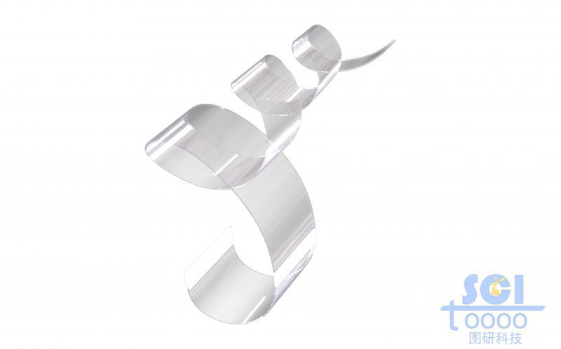 帶透視延伸的透明柔性膜