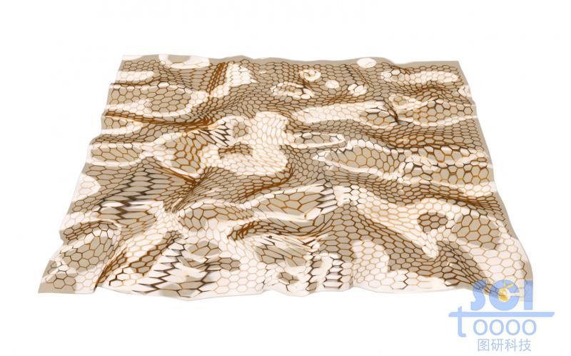 柔軟彎曲的石墨烯片