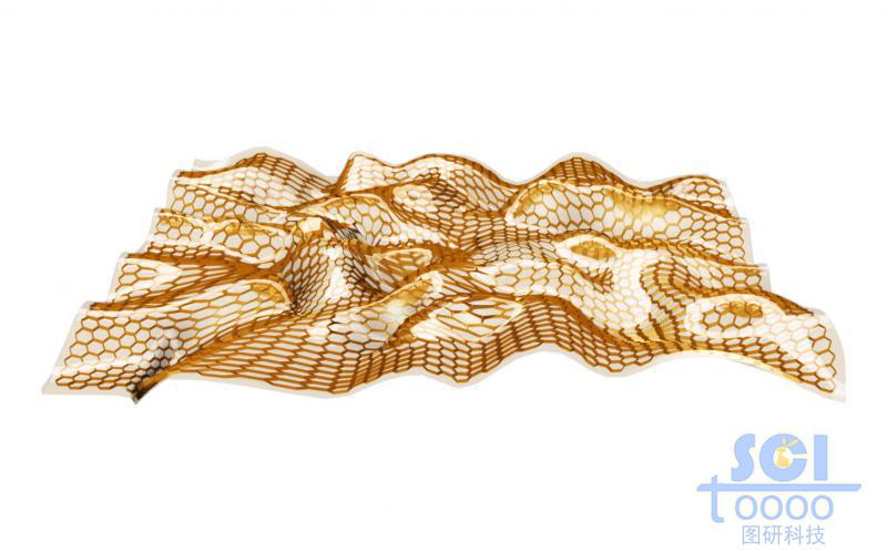 柔軟彎曲的石墨烯片