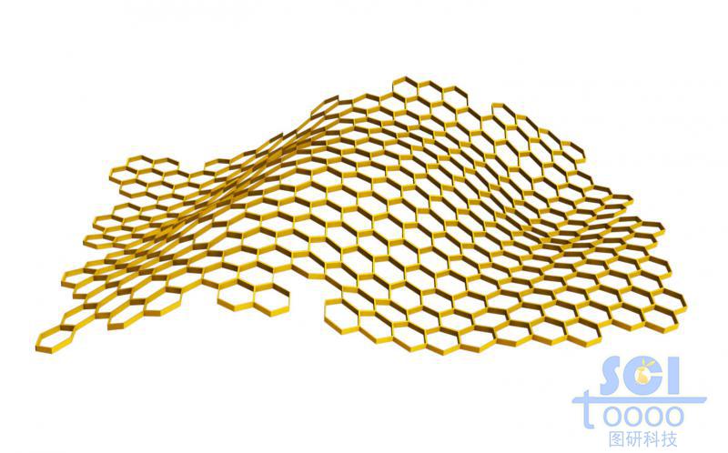 柔軟彎曲的石墨烯片