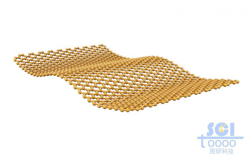 柔軟彎曲的石墨烯片