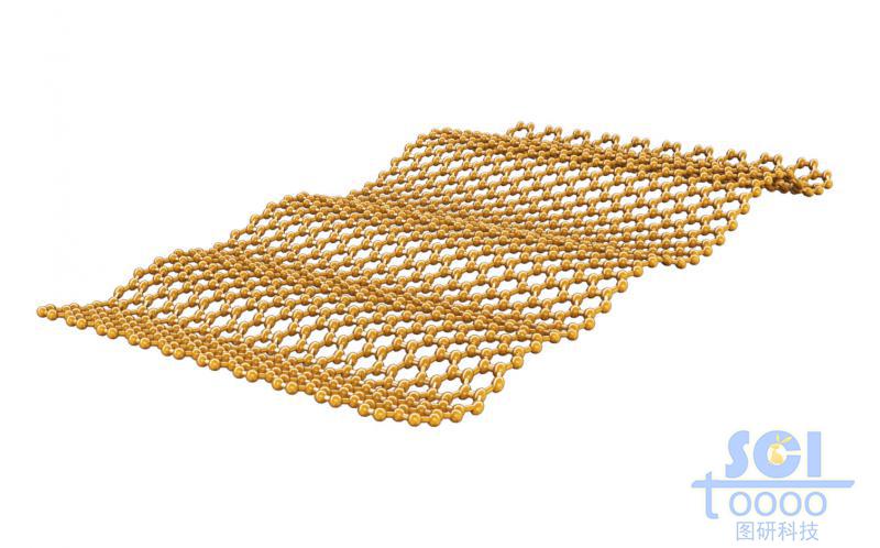 柔軟彎曲的石墨烯片