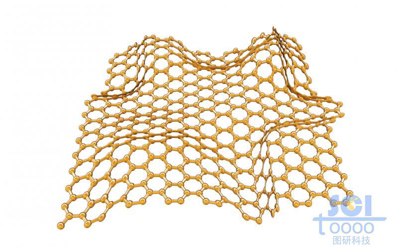 柔軟彎曲的石墨烯片