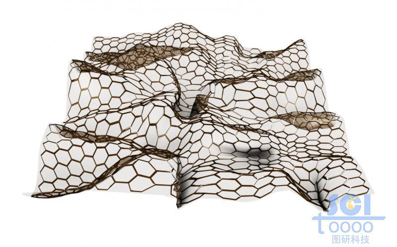 柔軟彎曲的石墨烯片