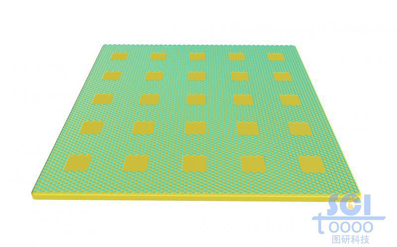 基底板上平行排列的均勻整齊缺陷的石墨烯片
