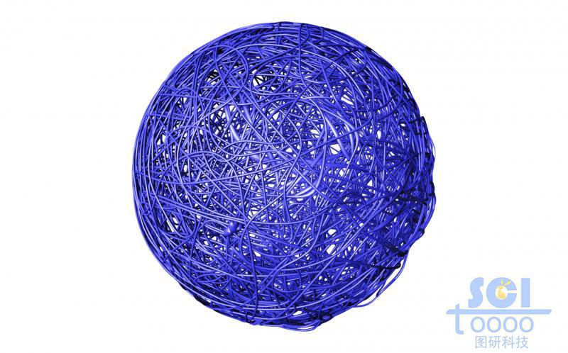 高分子鏈段交聯(lián)纏繞形成的籠狀結(jié)構(gòu)