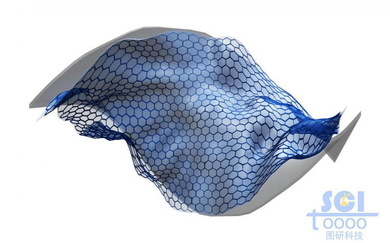 柔軟彎曲的石墨烯片