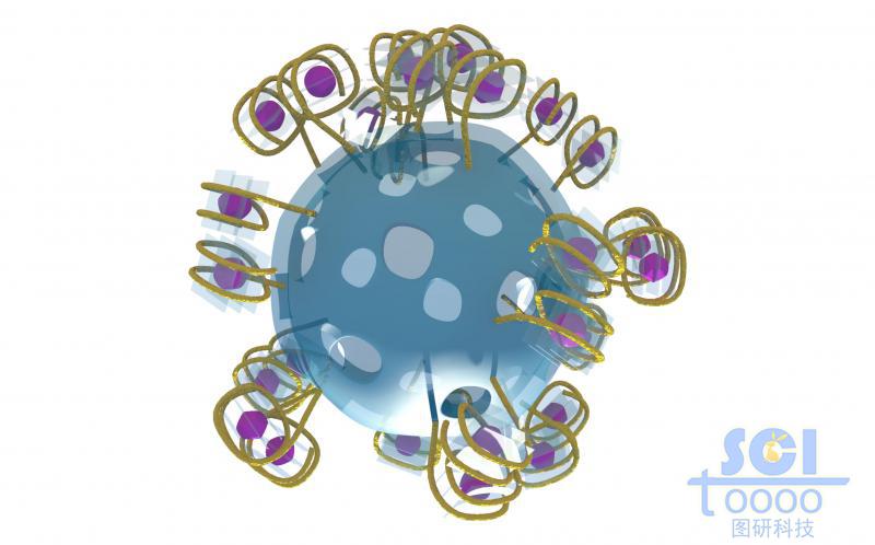 表面負(fù)載四季子封閉藥物的介孔硅