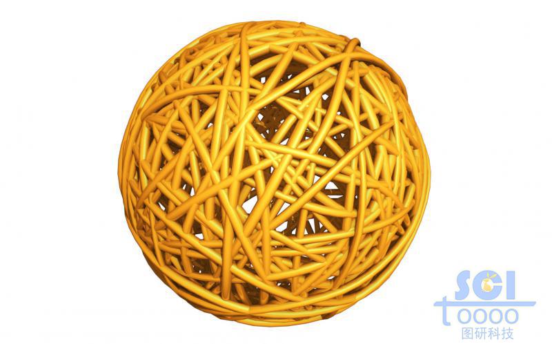 高分子鏈段交聯(lián)纏繞形成的籠狀結構
