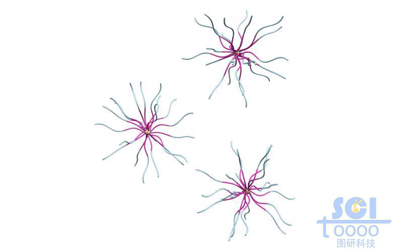表面兩個(gè)嵌段的ps覆蓋的金球