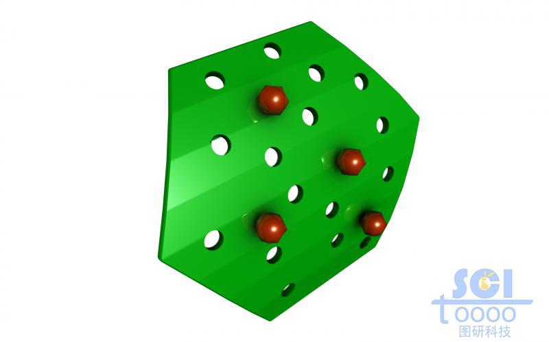 多孔片狀材料表面附著小機(jī)團(tuán)