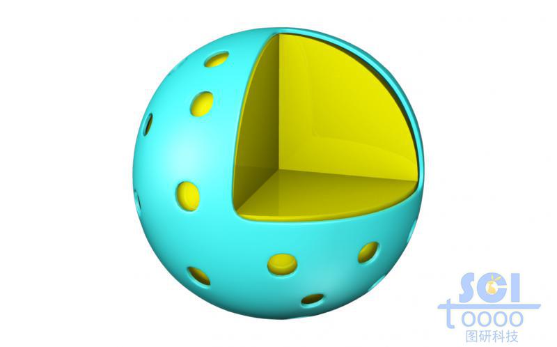 內(nèi)部填充的介孔球