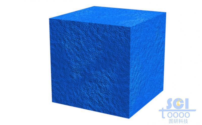 表面凹凸紋理的立方體