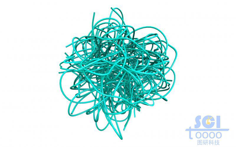 高分子鏈段交聯(lián)纏繞形成的結構