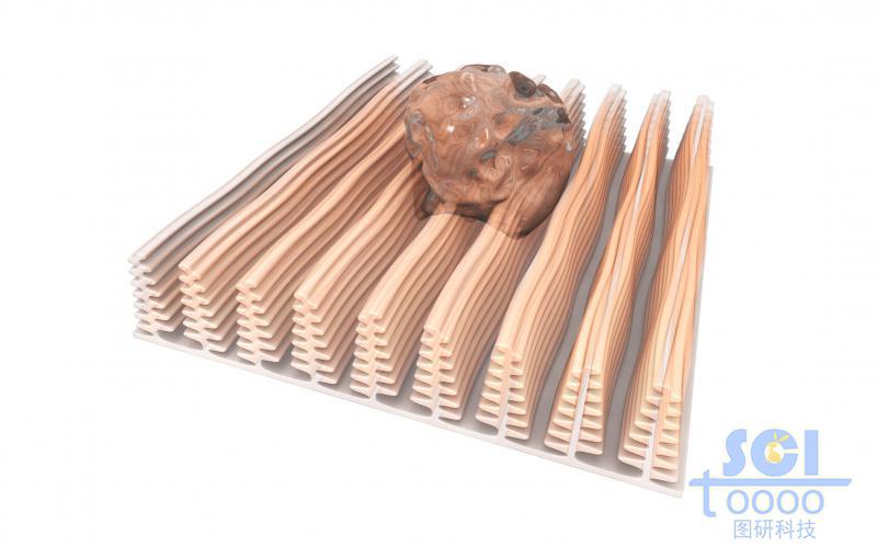 氧化硅多級塔型結(jié)構(gòu)與水滴