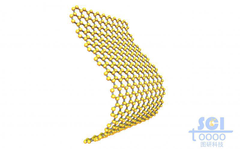 柔軟彎曲的石墨烯片