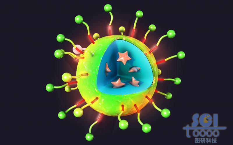 末端有氨基修飾的納米顆粒