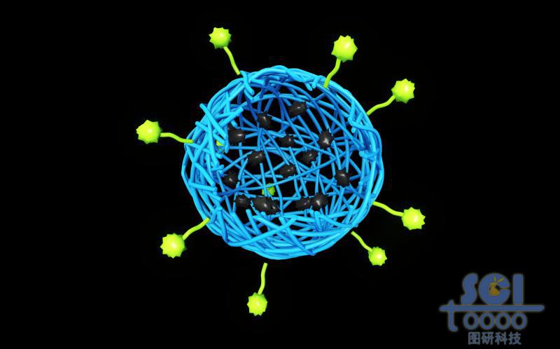 帶熒光綠色ICG的透明質(zhì)酸納米顆粒/納米藥物球