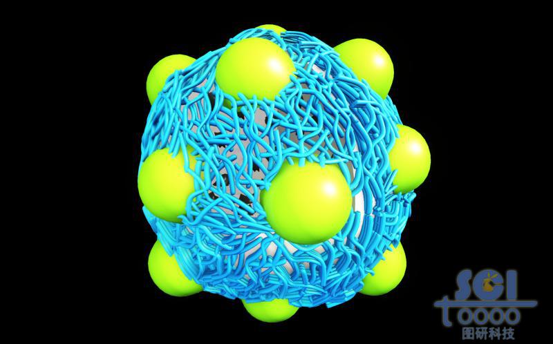 帶熒光綠色ICG的透明質(zhì)酸納米顆粒/納米藥物球