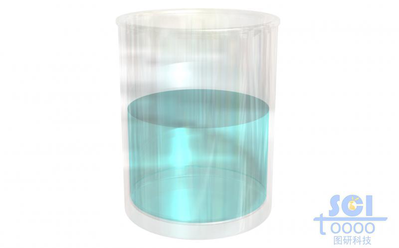 裝著液體的杯子