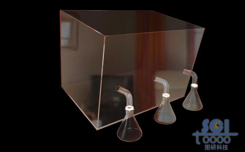 三出口的透明反應(yīng)裝置/分離裝置