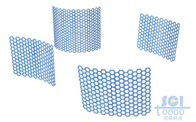起伏的石墨烯結(jié)構(gòu)