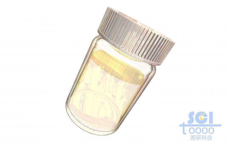 裝有液體的帶蓋小瓶