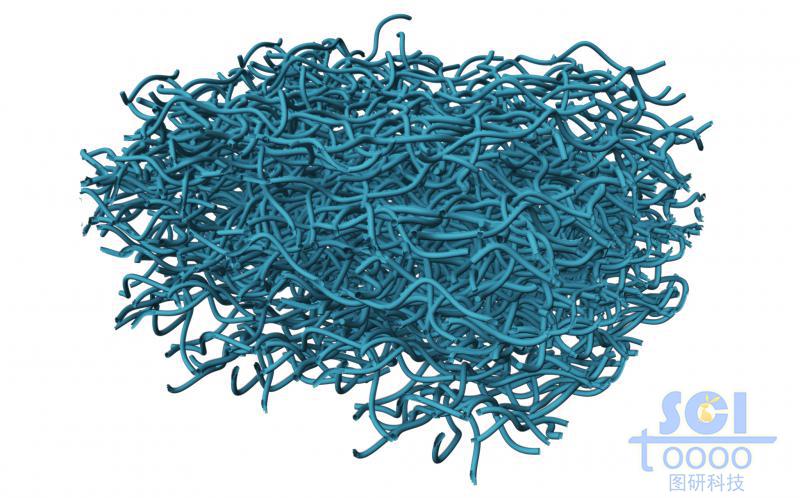 碳管交錯(cuò)堆積形成的多孔膜狀結(jié)構(gòu)