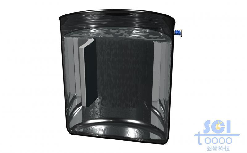 電解池合金容器剖面圖