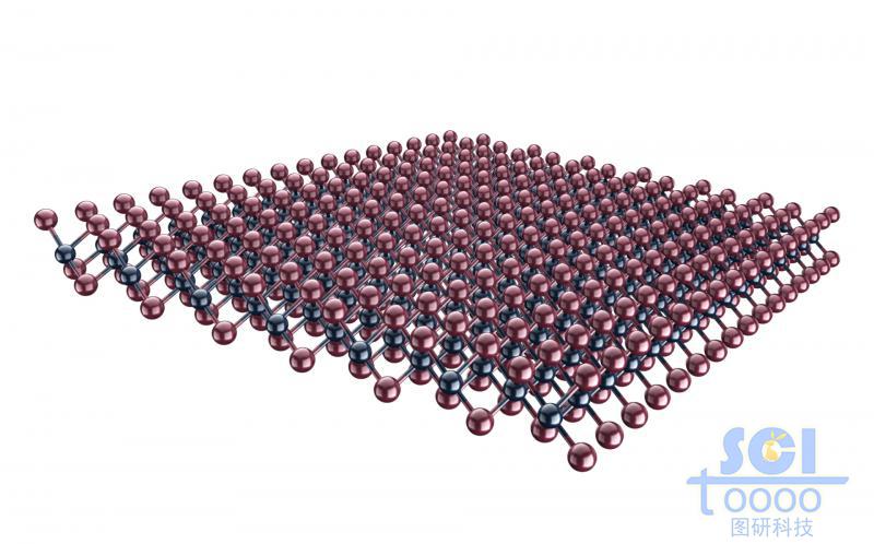 標(biāo)準(zhǔn)硫化鉬片層結(jié)構(gòu)