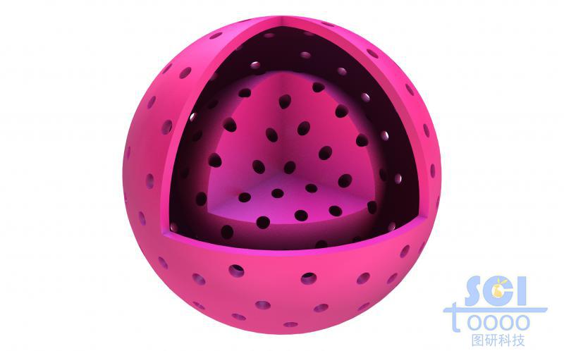 內部實心中空的介孔球